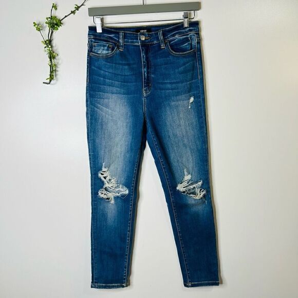 Vervet High Rise Skinny Jeans Distressed - Picture 1 of 10